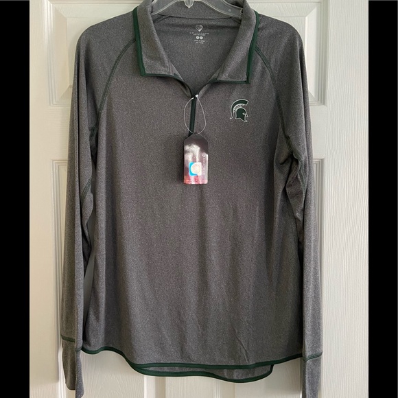 Women’s Michigan State Quarter ZIP size XL NWT!